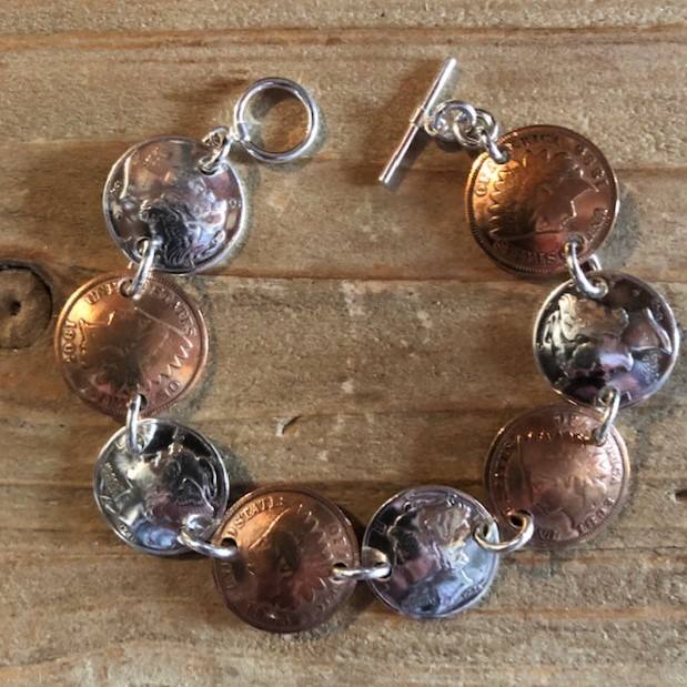 Indian Head Penny & Mercury Dime Bracelet - Image 2