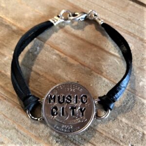 Tennessee State Quarter Music City Deerskin Bracelet