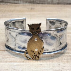 Sweet Cat Silhouette Cuff