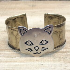 Riveting Cat Face Cuff