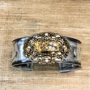 Movement Filigree & Pearl Cuff