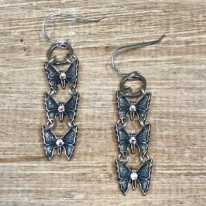 Baby Butterfly Triple Earrings