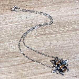 Blinged Bee Crystal Necklace