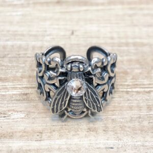 Bee Ring With Crystal