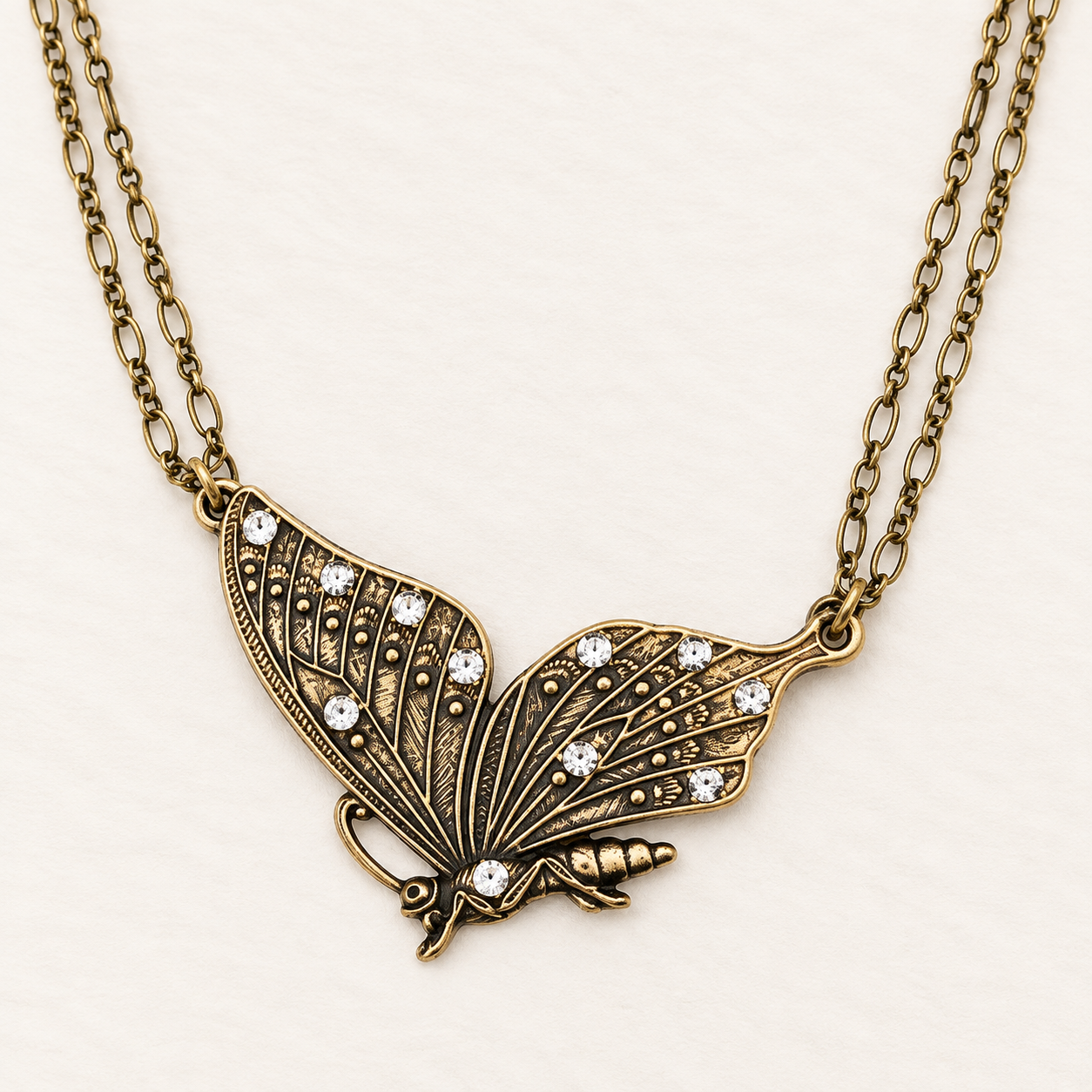 Butterfly In Flight Necklace