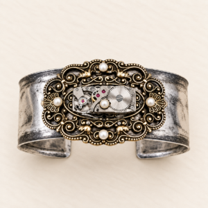 Movement Filigree & Pearl Cuff