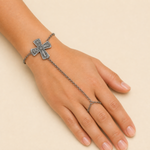 Four Way Medal Cross Medieval Bracelet
