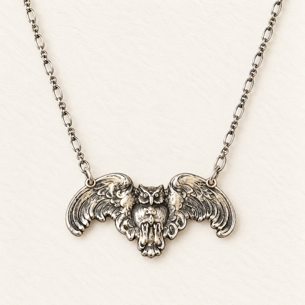 Gothic Owl Necklace