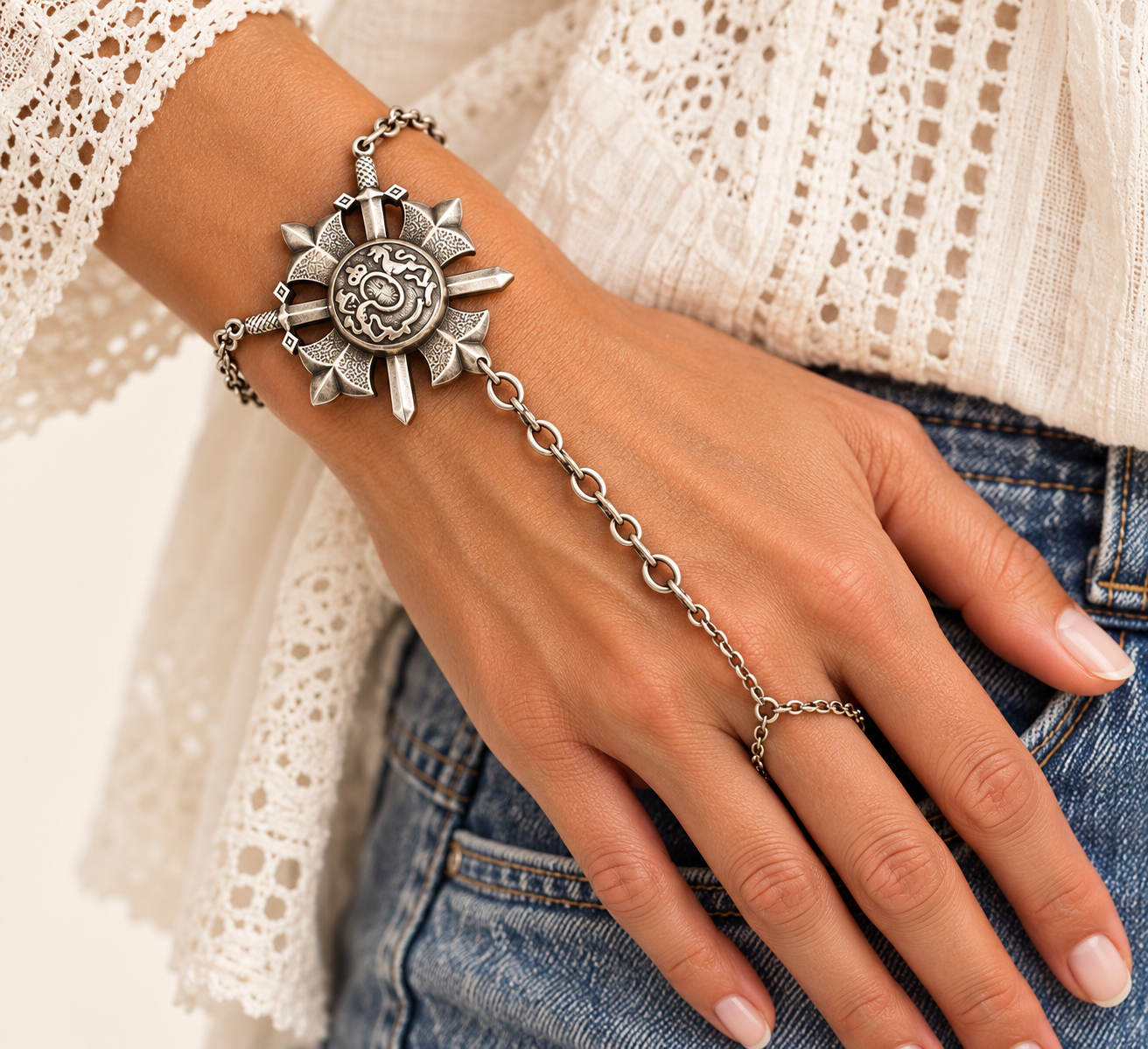 King Arthur Shield Medieval Bracelet