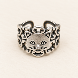 Sparkly Nosed Cat Ring