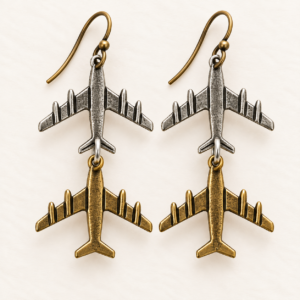 Connecting Flight Airplane Earrings