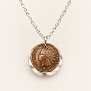 Indian Head Penny & Sterling Necklace