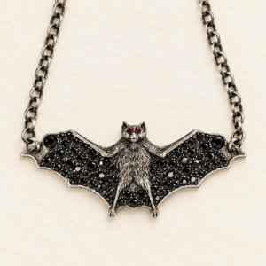 Blinged Bat Necklace
