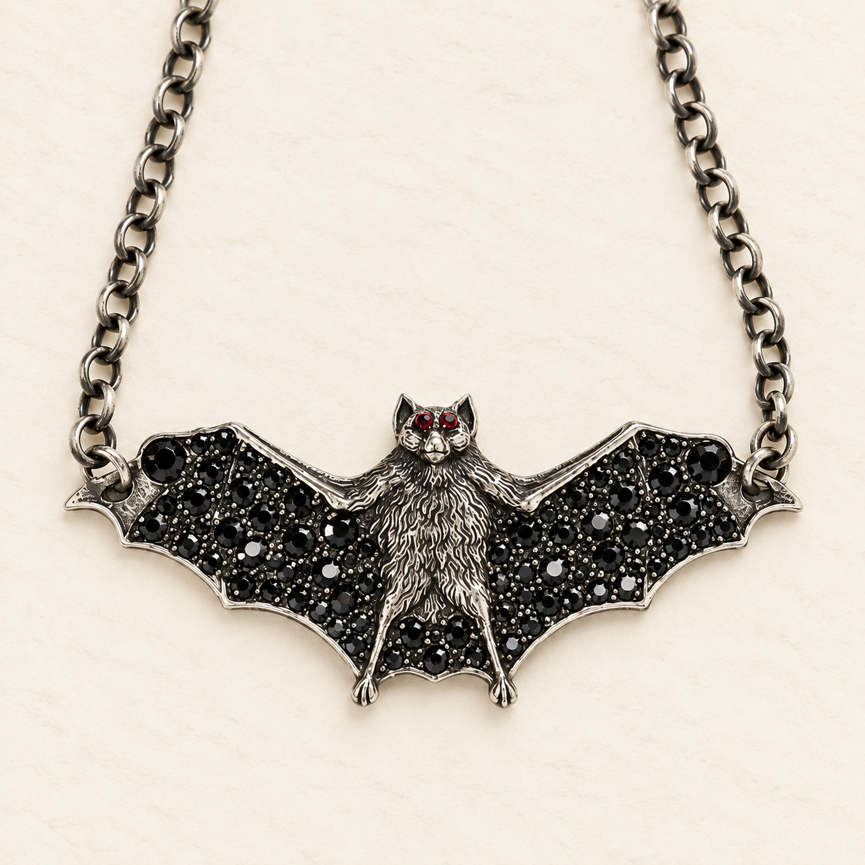 Blinged Bat Necklace