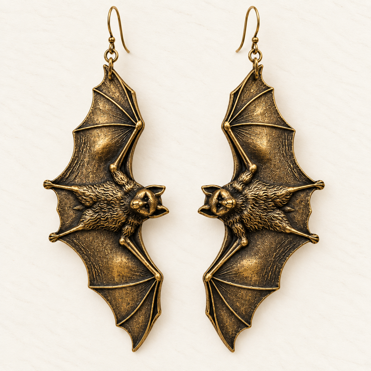 Gothic Bat Earrings - Image 2