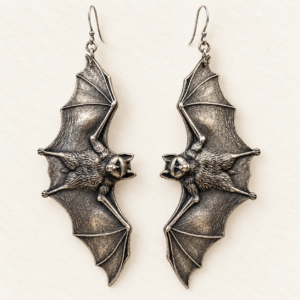 Gothic Bat Earrings