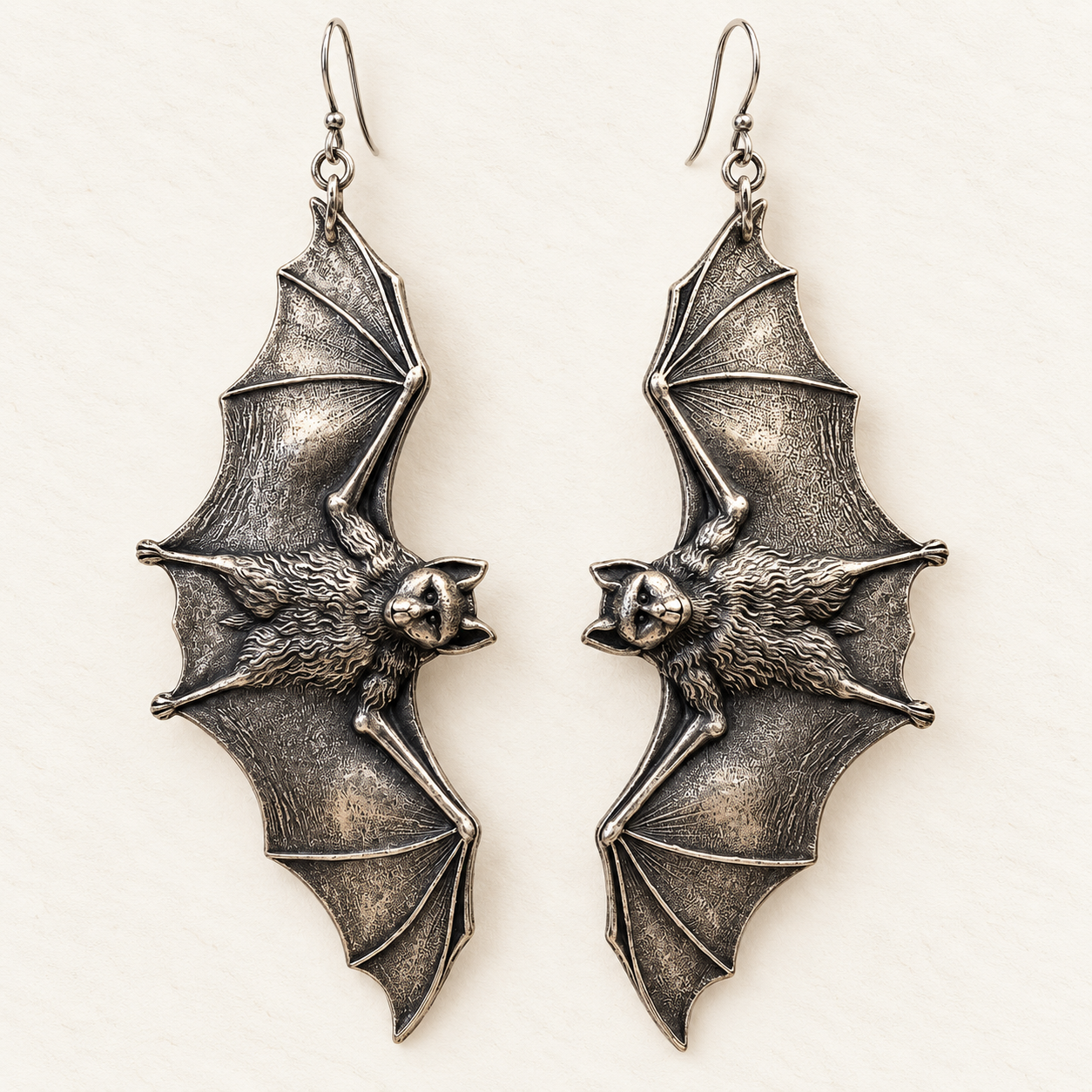Gothic Bat Earrings