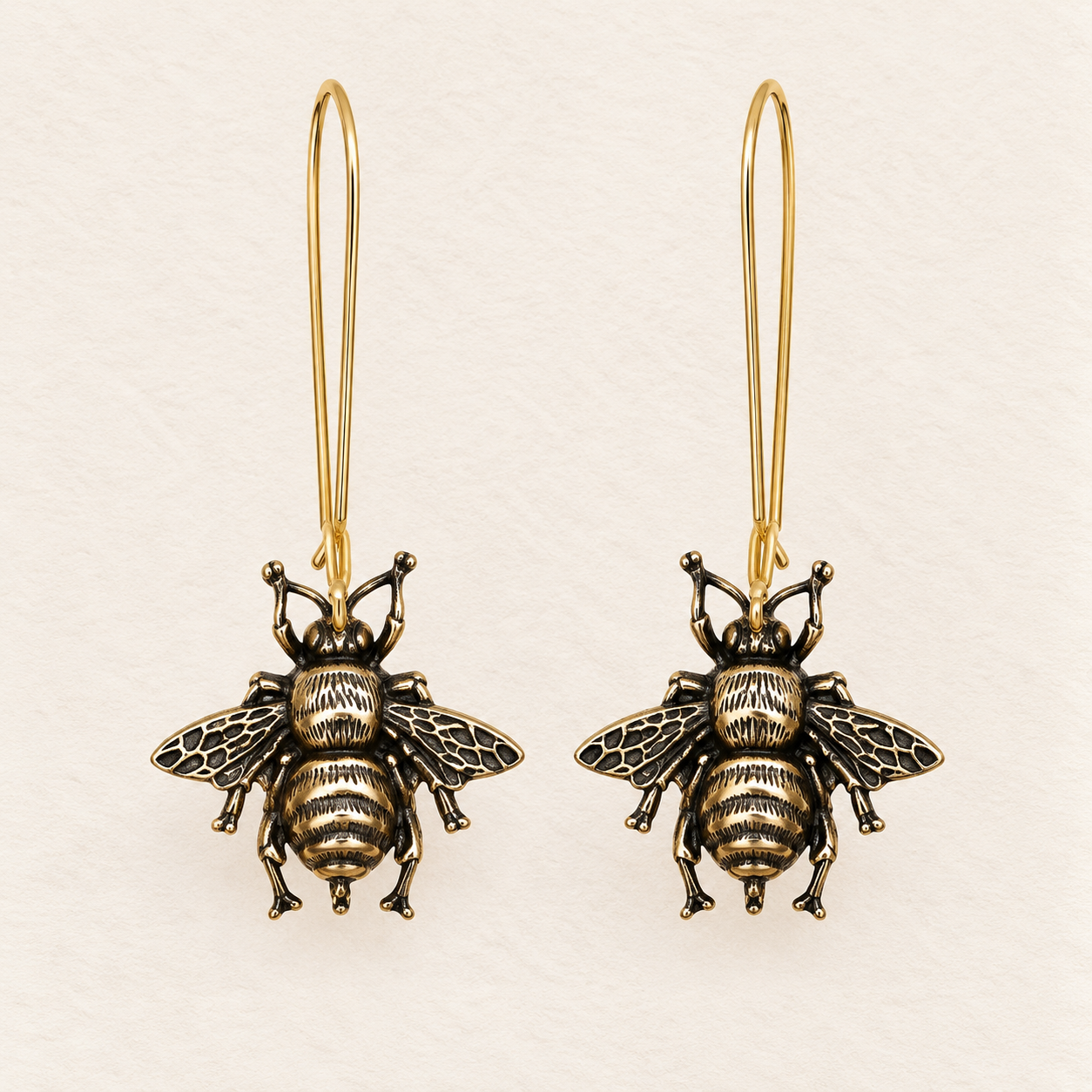 Honey Bee Drop Earrings