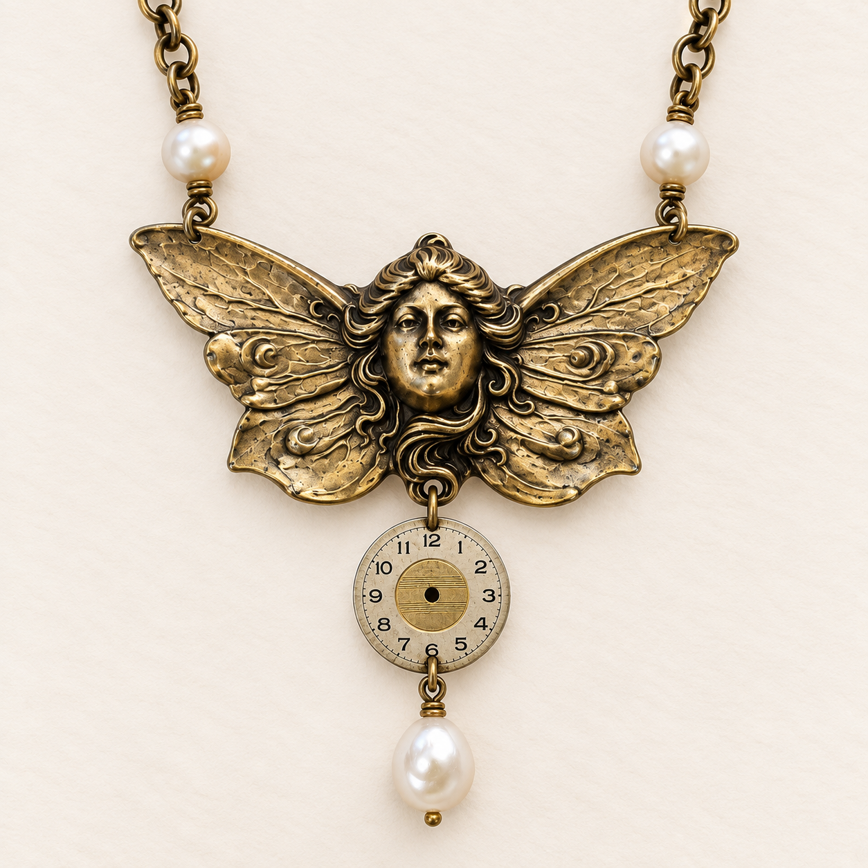 Angels Watching Over Me Statement Necklace