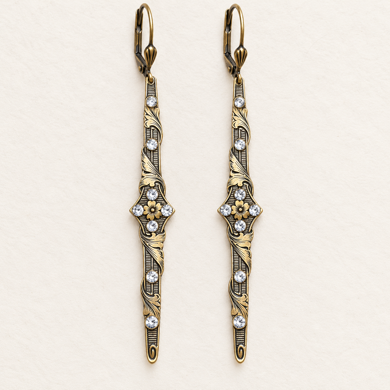 Art Nouveau Dramatic Earrings