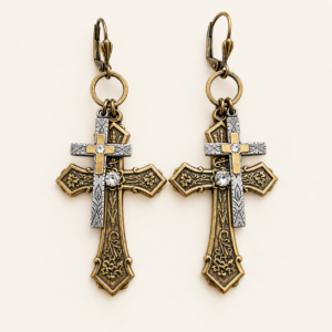 Cathedral Cross Earrings